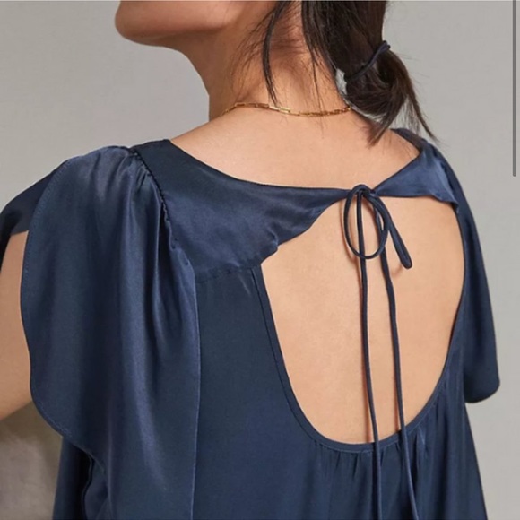 Anthropologie Maeve Colorblocked Tunic Blouse - Picture 3 of 6